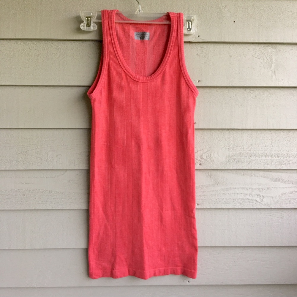 Athleta Long Coral Ribbed Tank Top